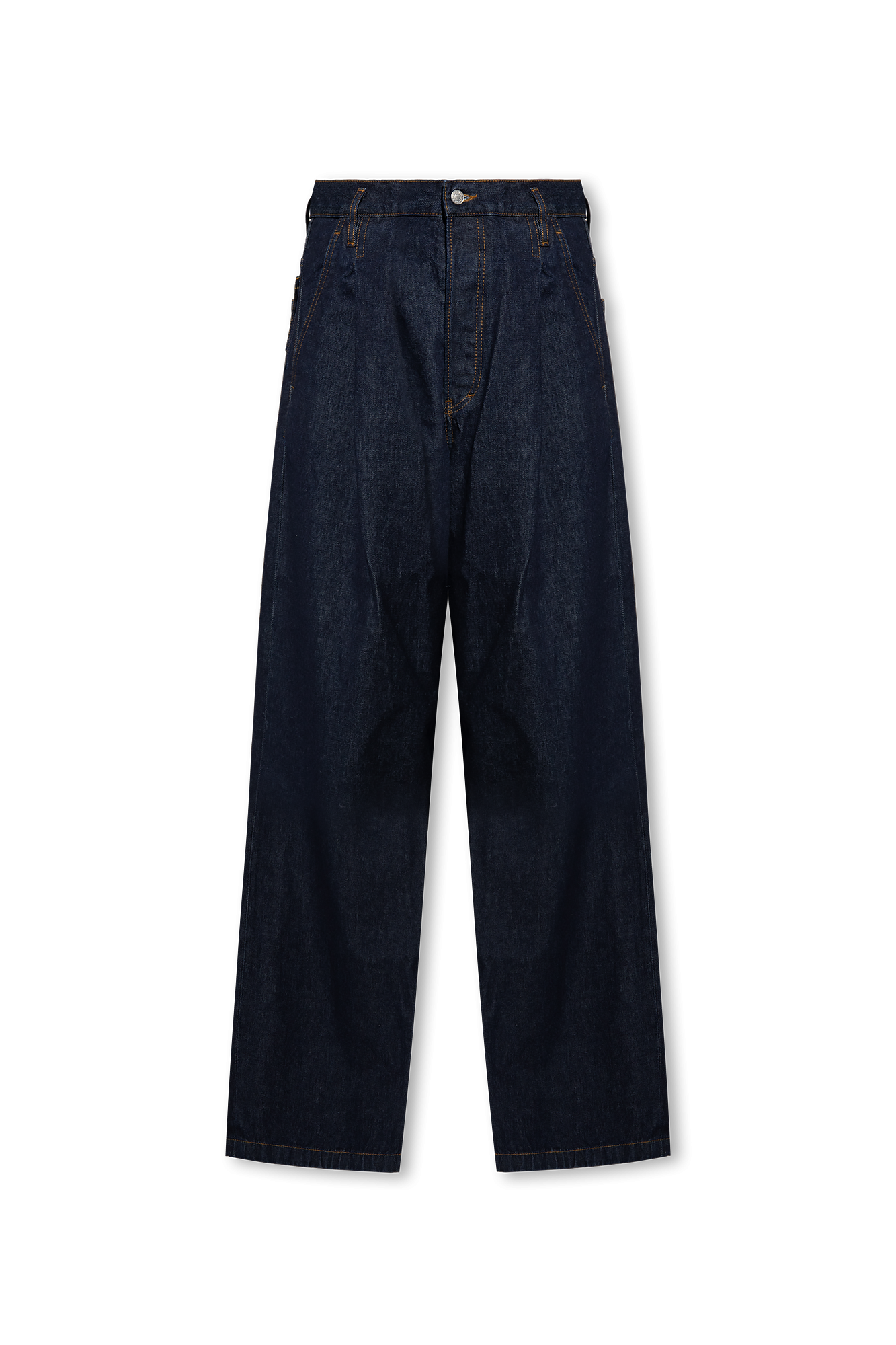 SchaferandweinerShops TW - Dolce u0026 Gabbana Kids check-print dress - Navy  blue Jeans with wide legs Dries Van Noten